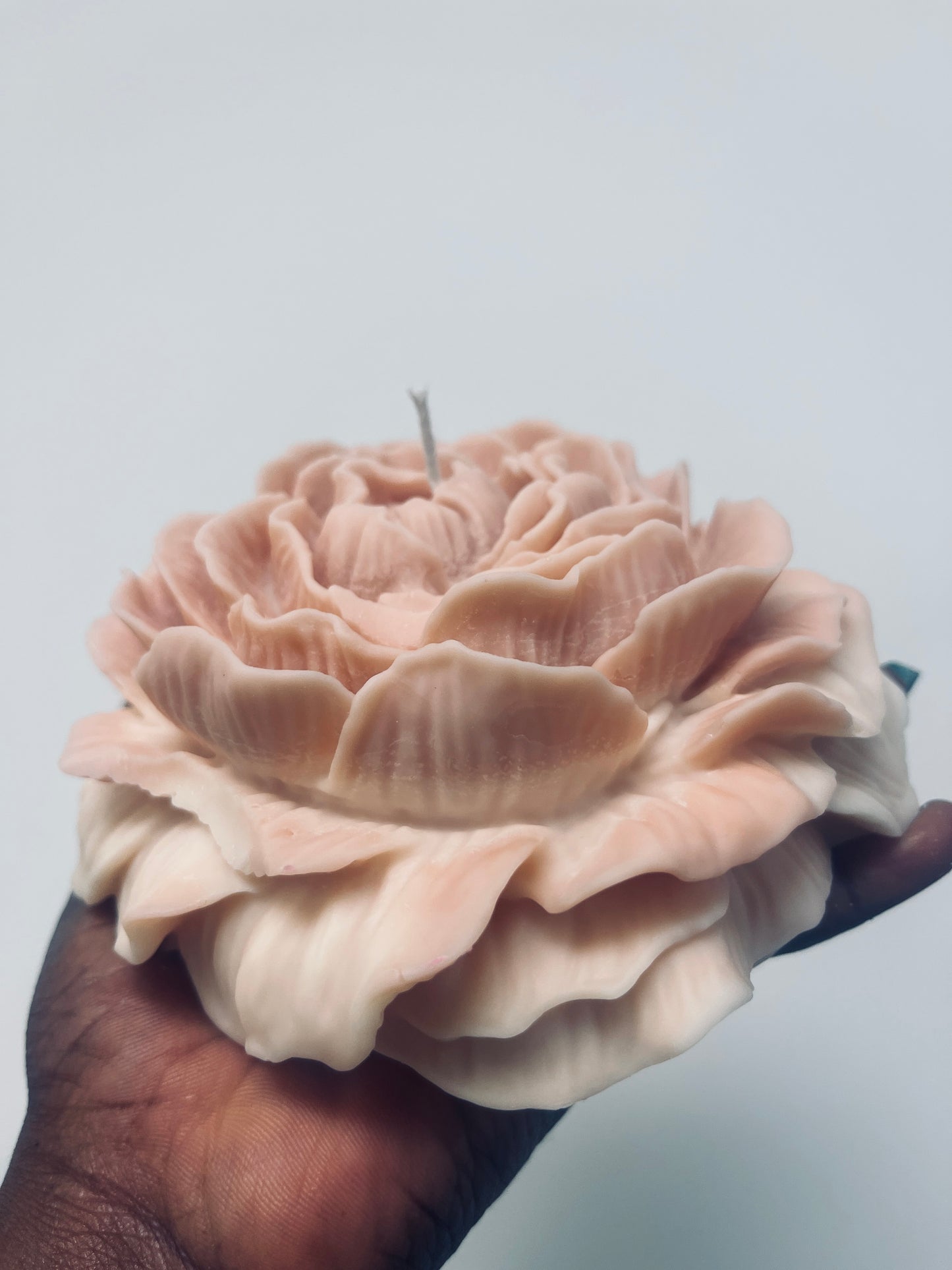 Large Rose Petal Candle