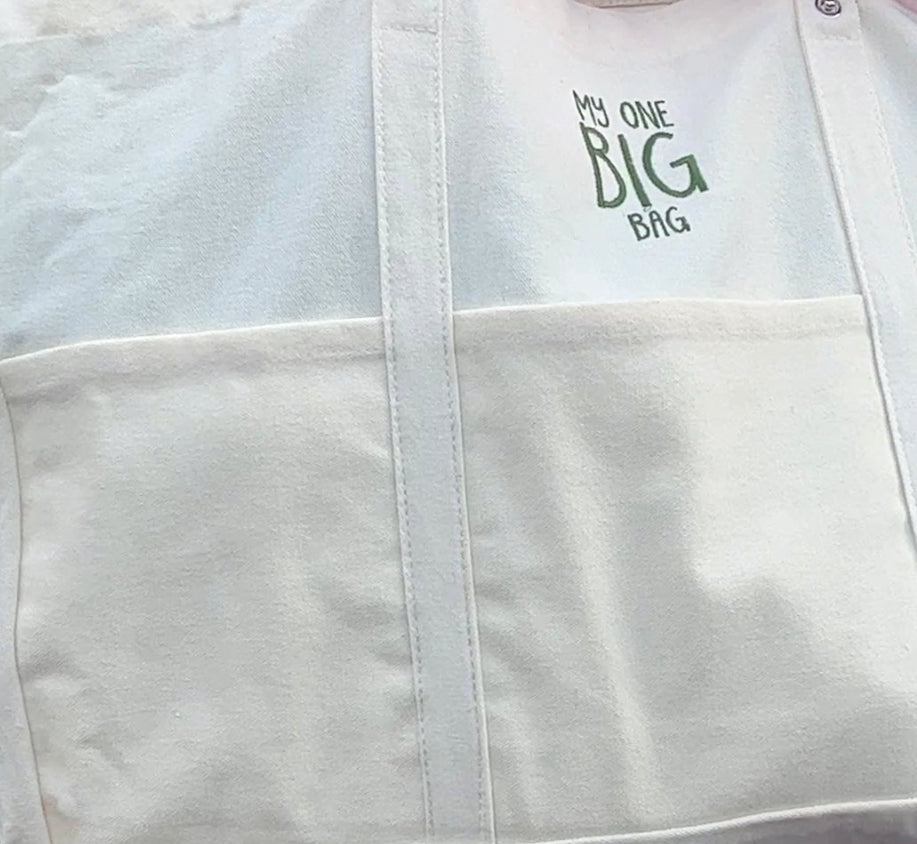 Extra Large Tote Shopping Bag with 6 side pockets