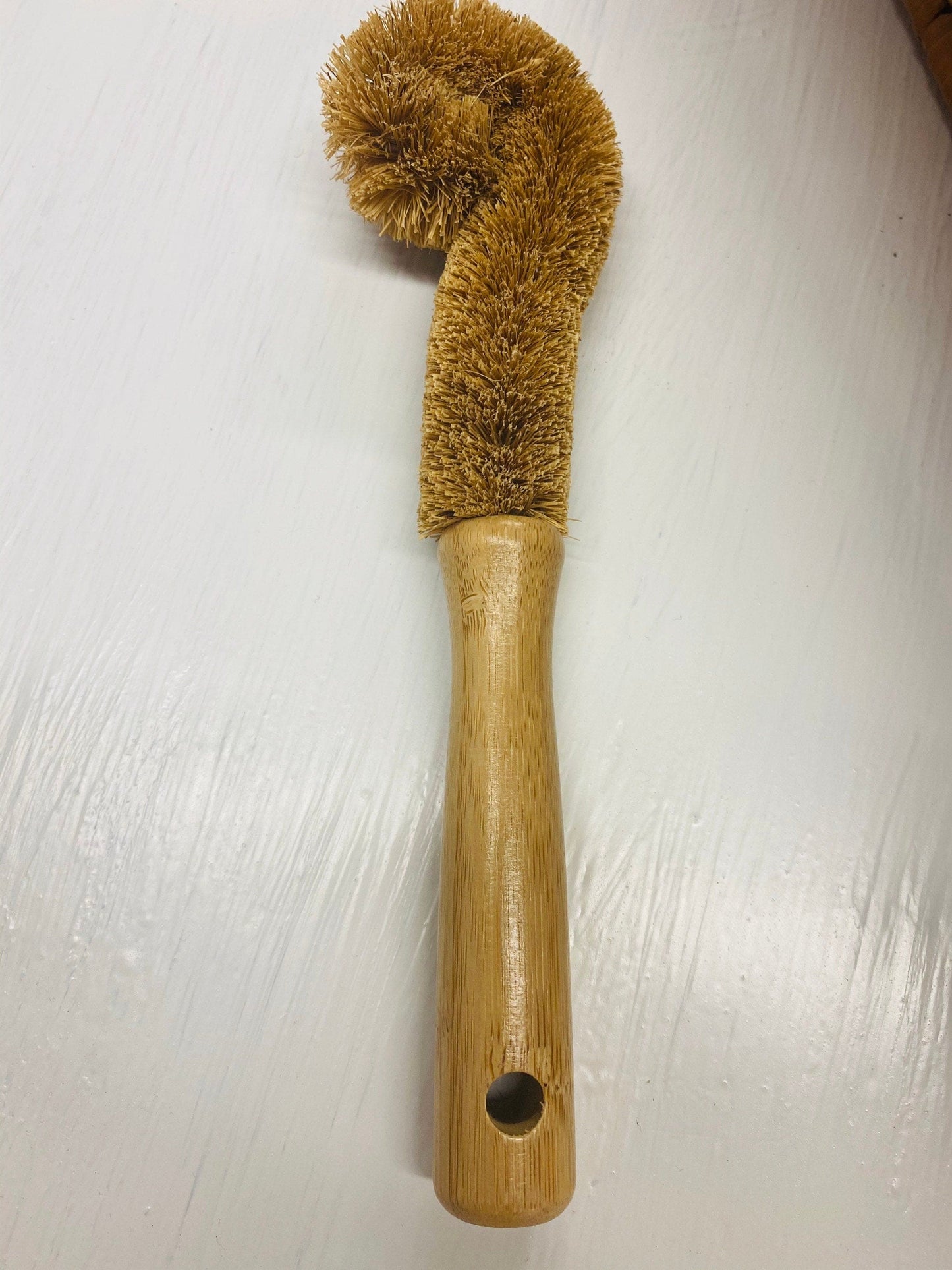 Coconut Fiber Dish Scrubber Natural Mason Jar Brush with adjustable top Bottle Cleaner Natural Organic Cleaning Brush Jar Cleaning Brush
