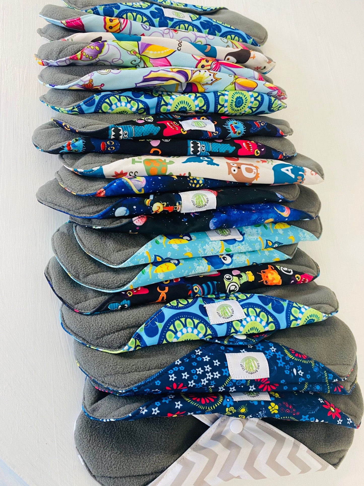 Large Reusable Sanitary Pads l Reusable Sanitary Pad Large l Natural Sanitary Pad l Bamboo Sanitary Pad l Pad for heavy flow