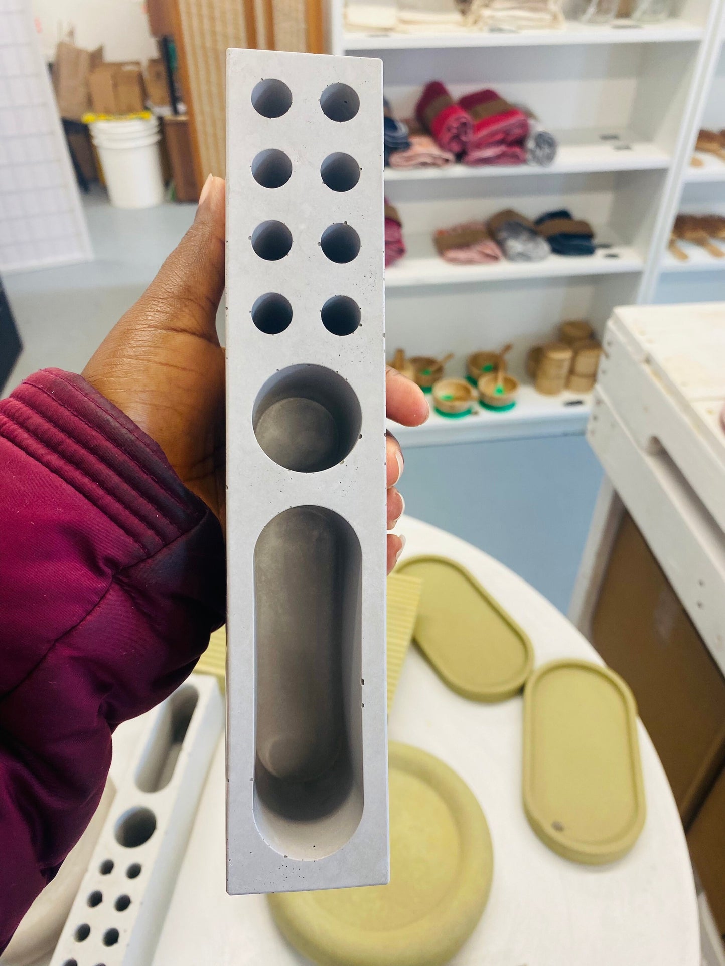 Cement Pen Holder | Pen Holder | Phone Holder