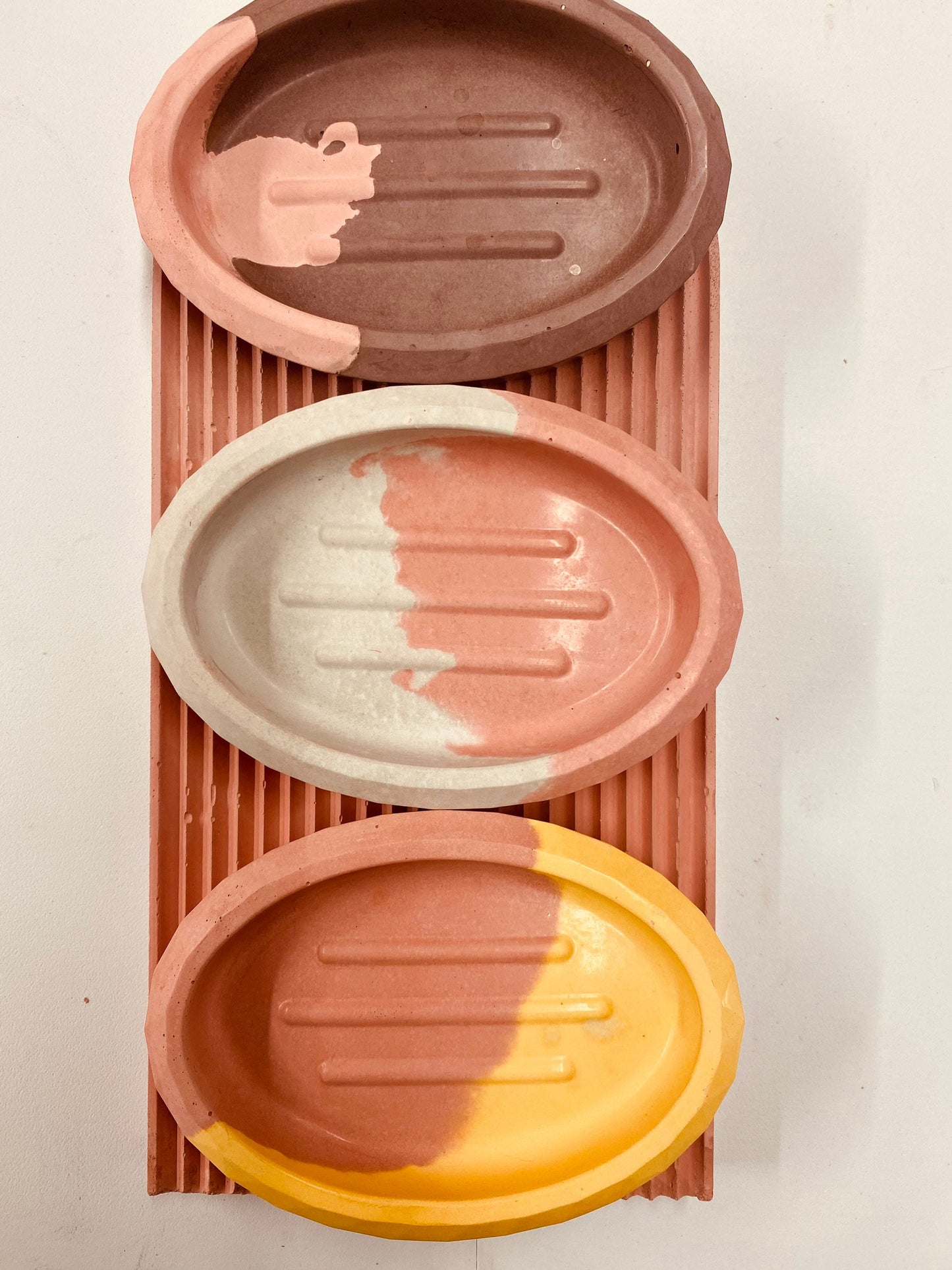 Colourful Soap Dish | Cement Soap Dish