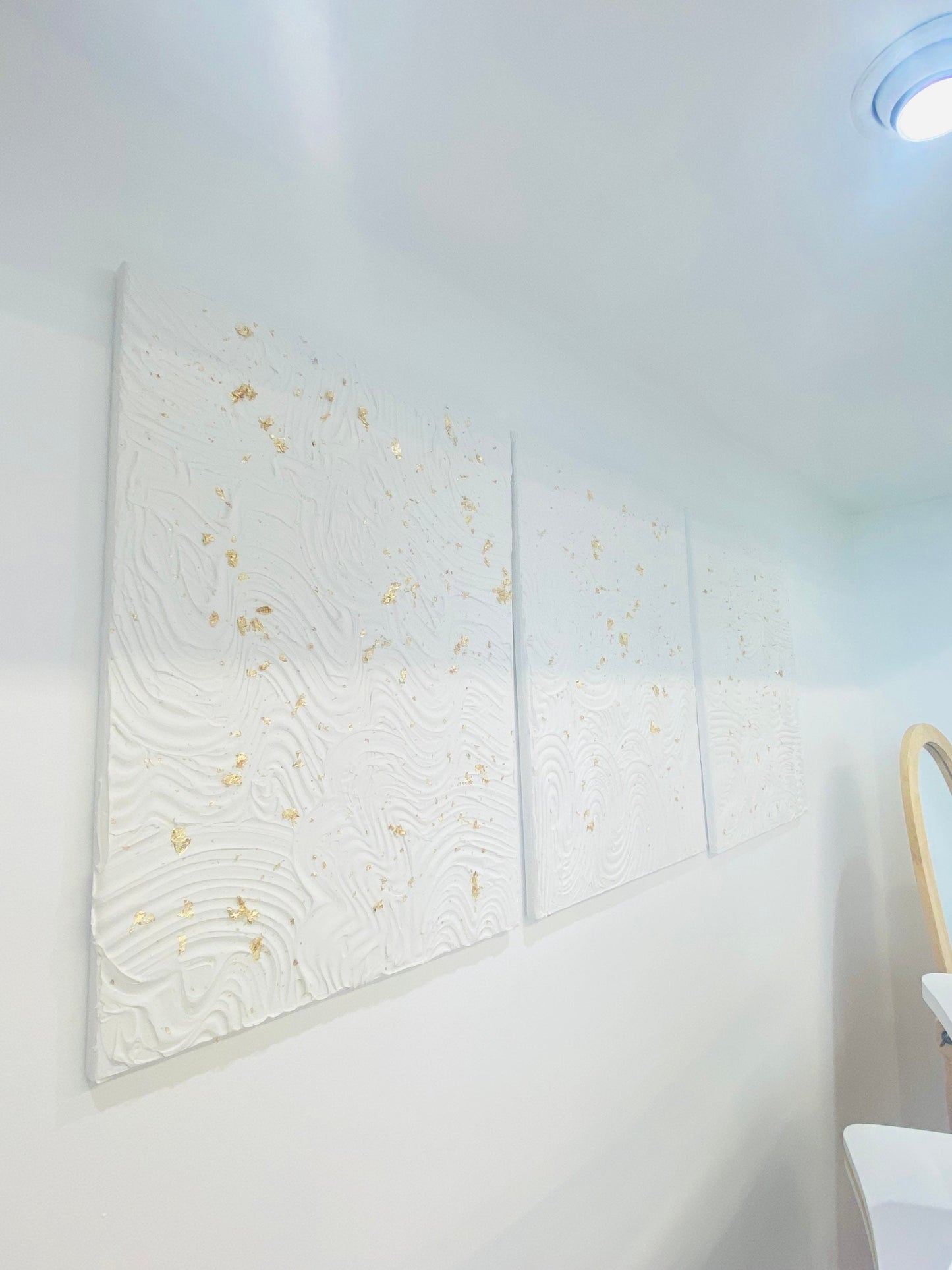 Set of 3 Textured Art l Handmade Textured Art l Textured Art for Large Spaces l Minimalist Textured Art l Abstract Art