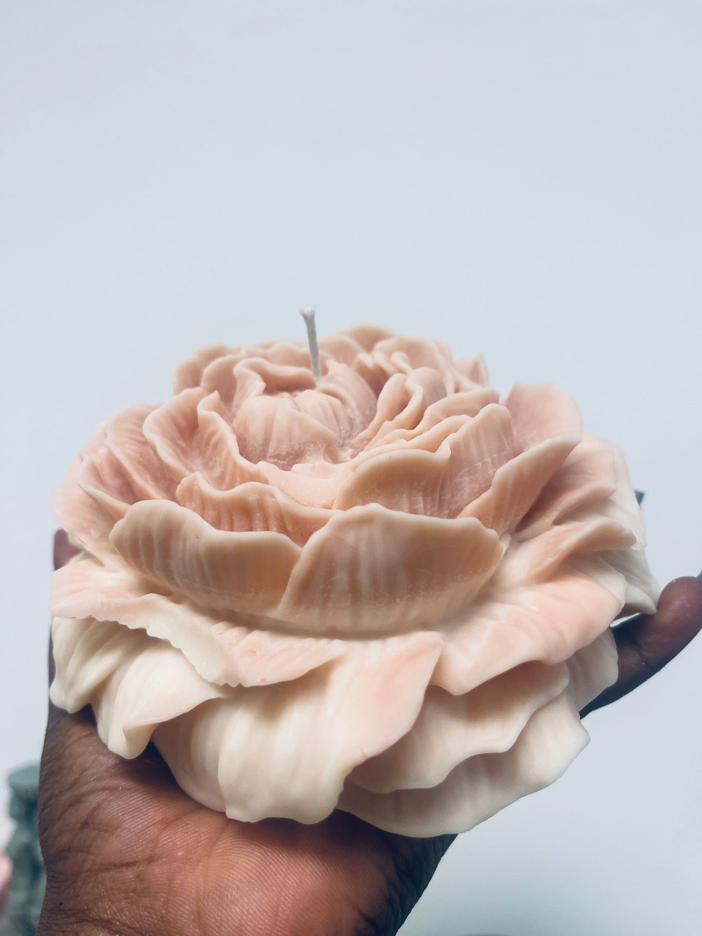 Large Rose Petal Candle