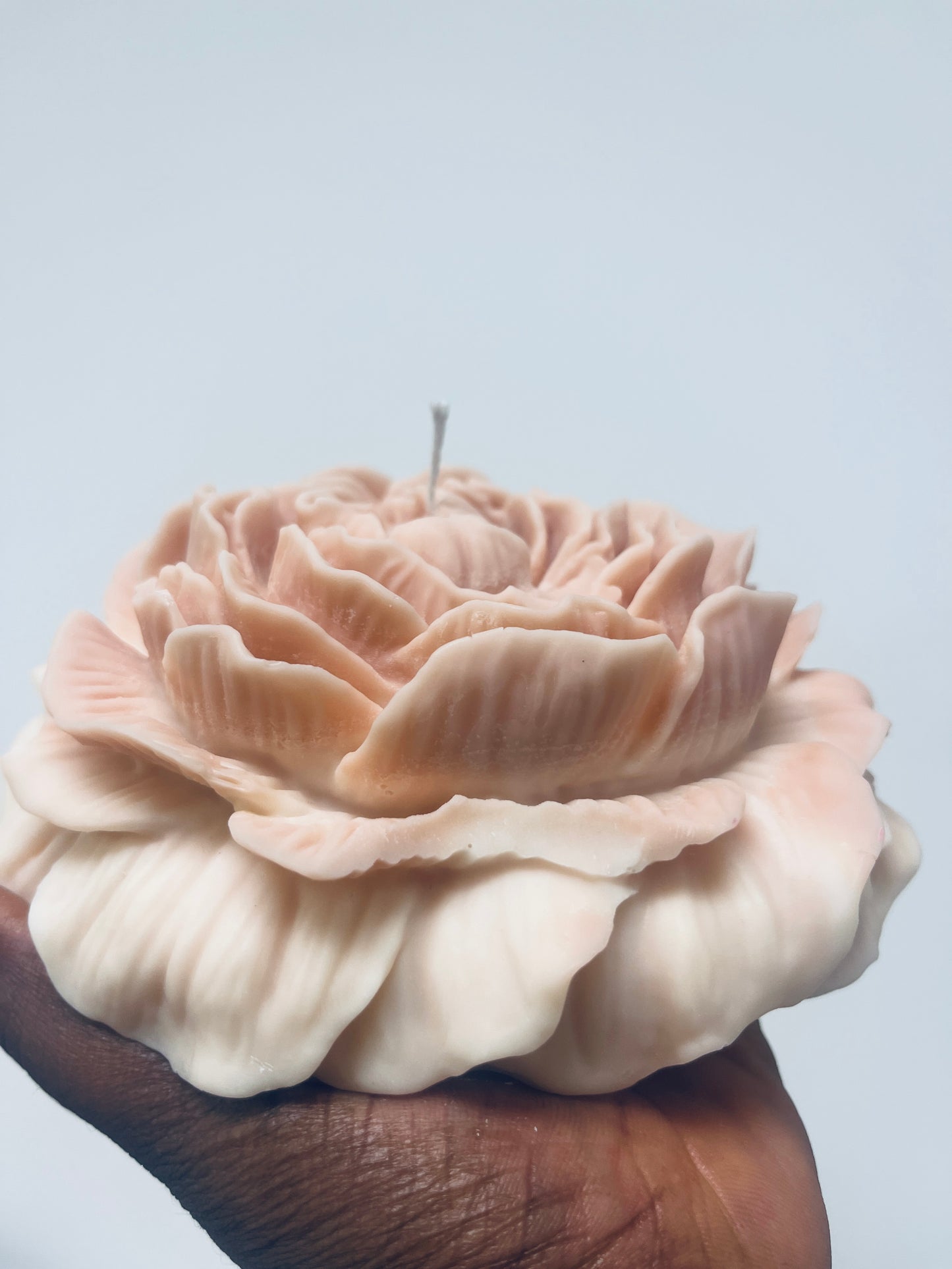 Large Rose Petal Candle
