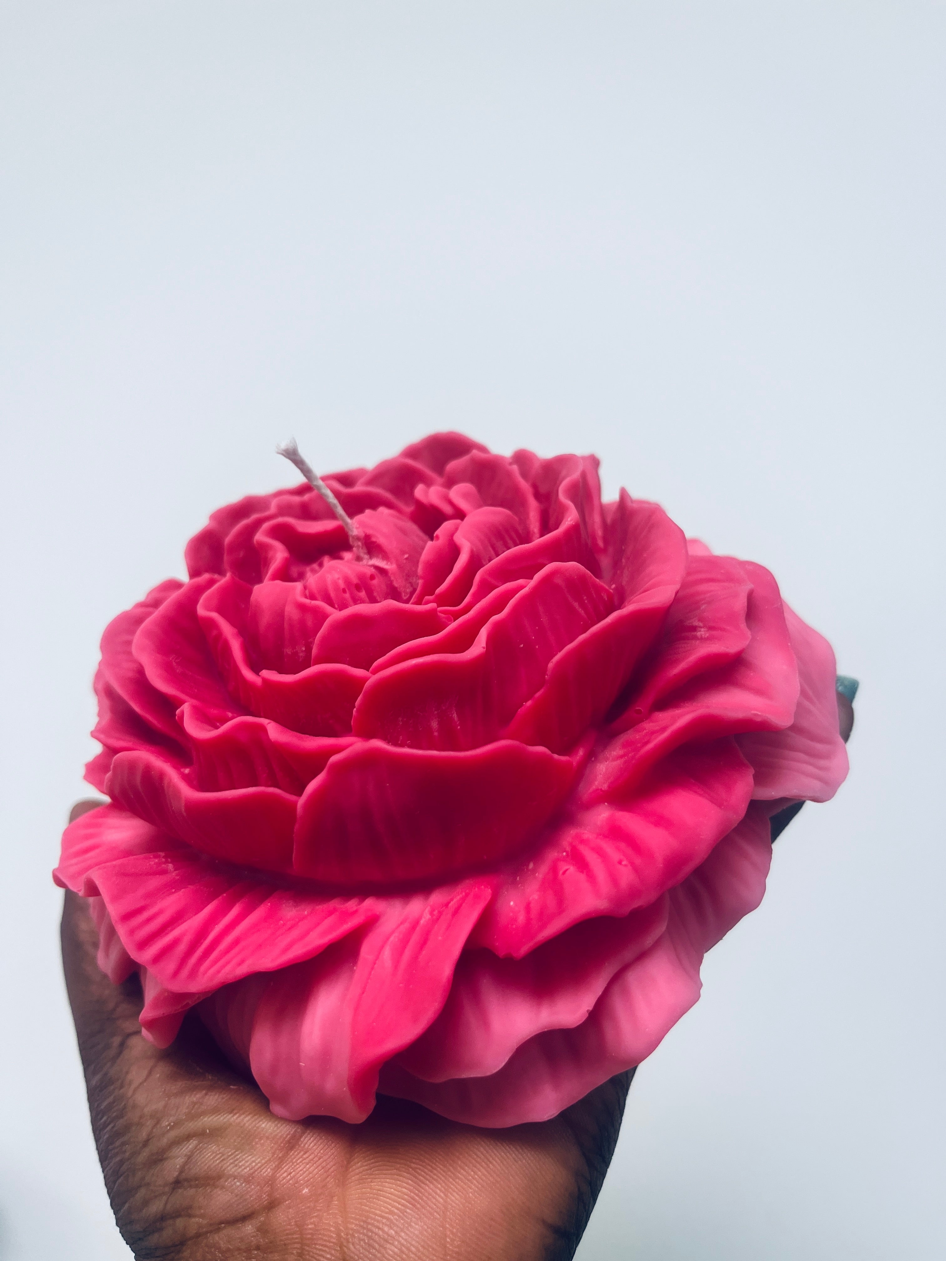 Large Rose Petal Candle