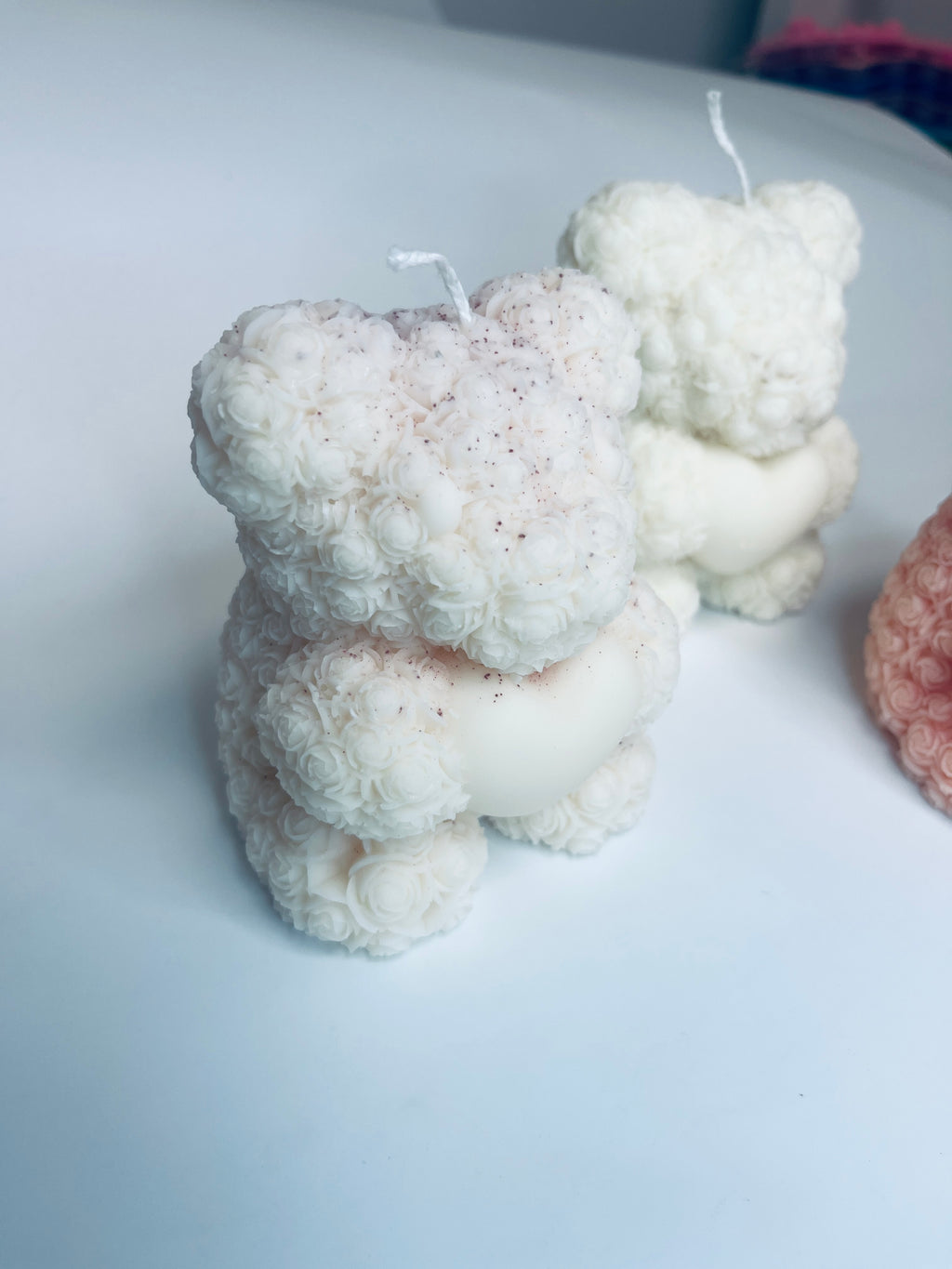 Rose Teddy Bear Candle