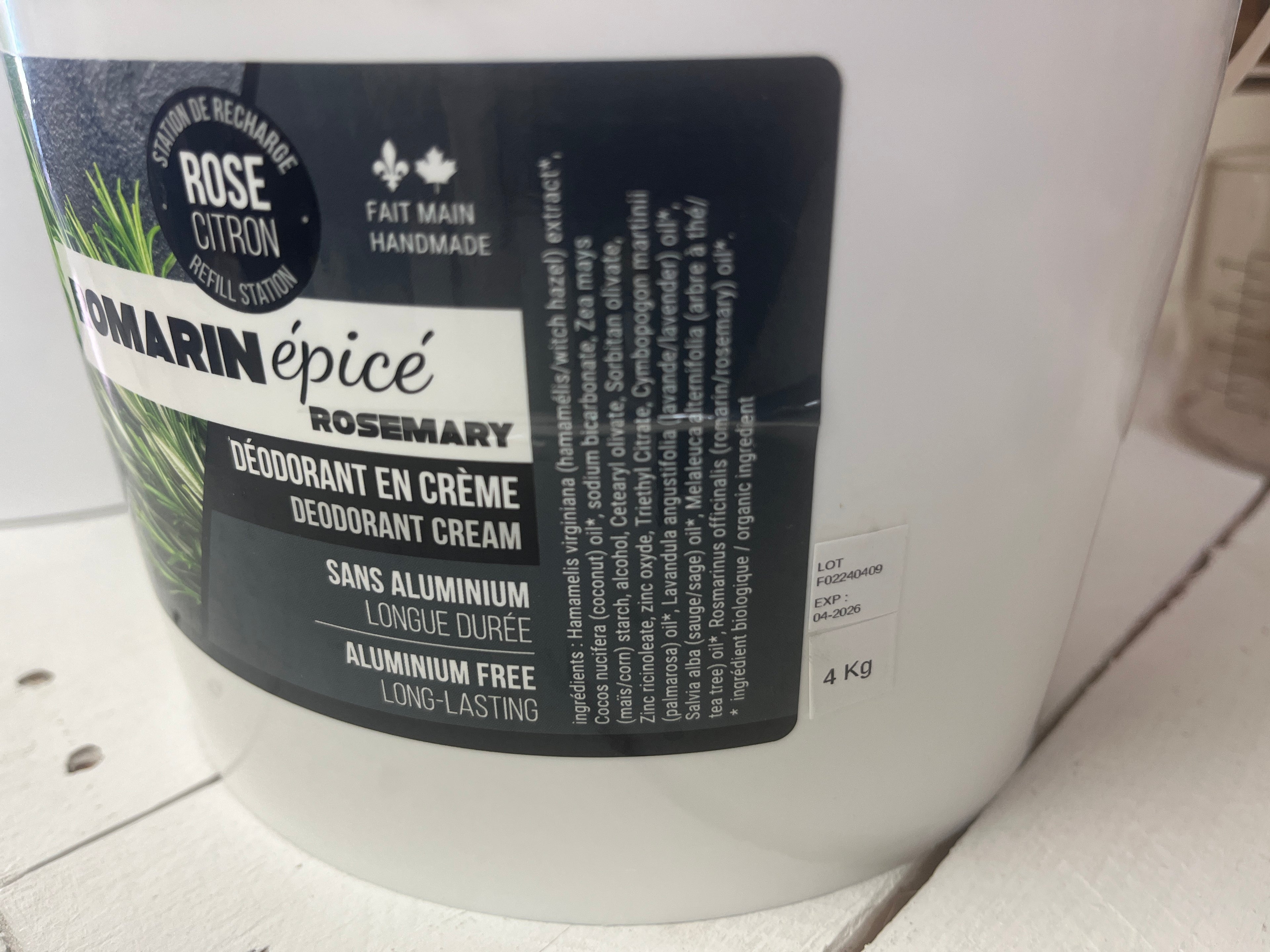 Deodorant 60g All Natural Deodorant