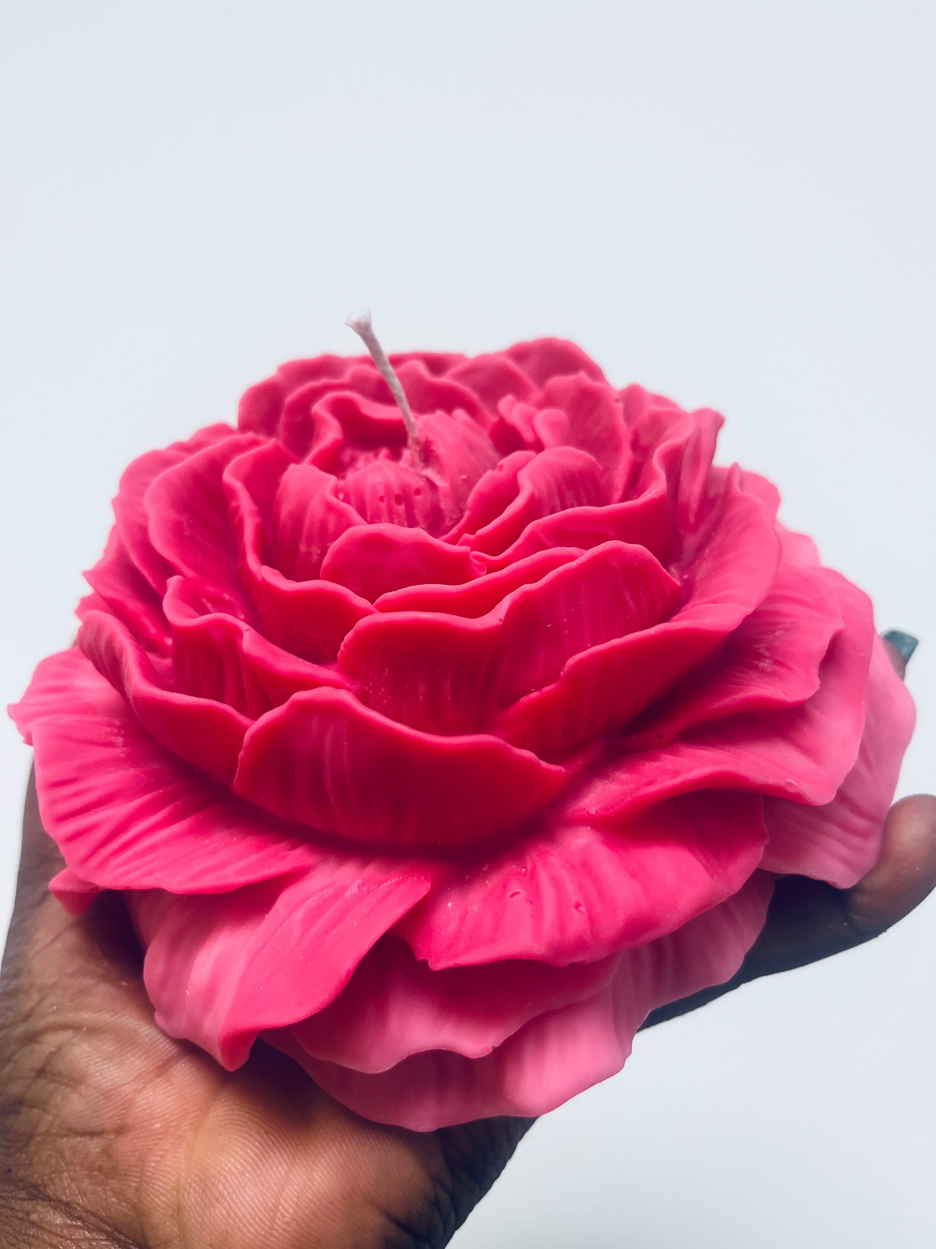 Large Rose Petal Candle