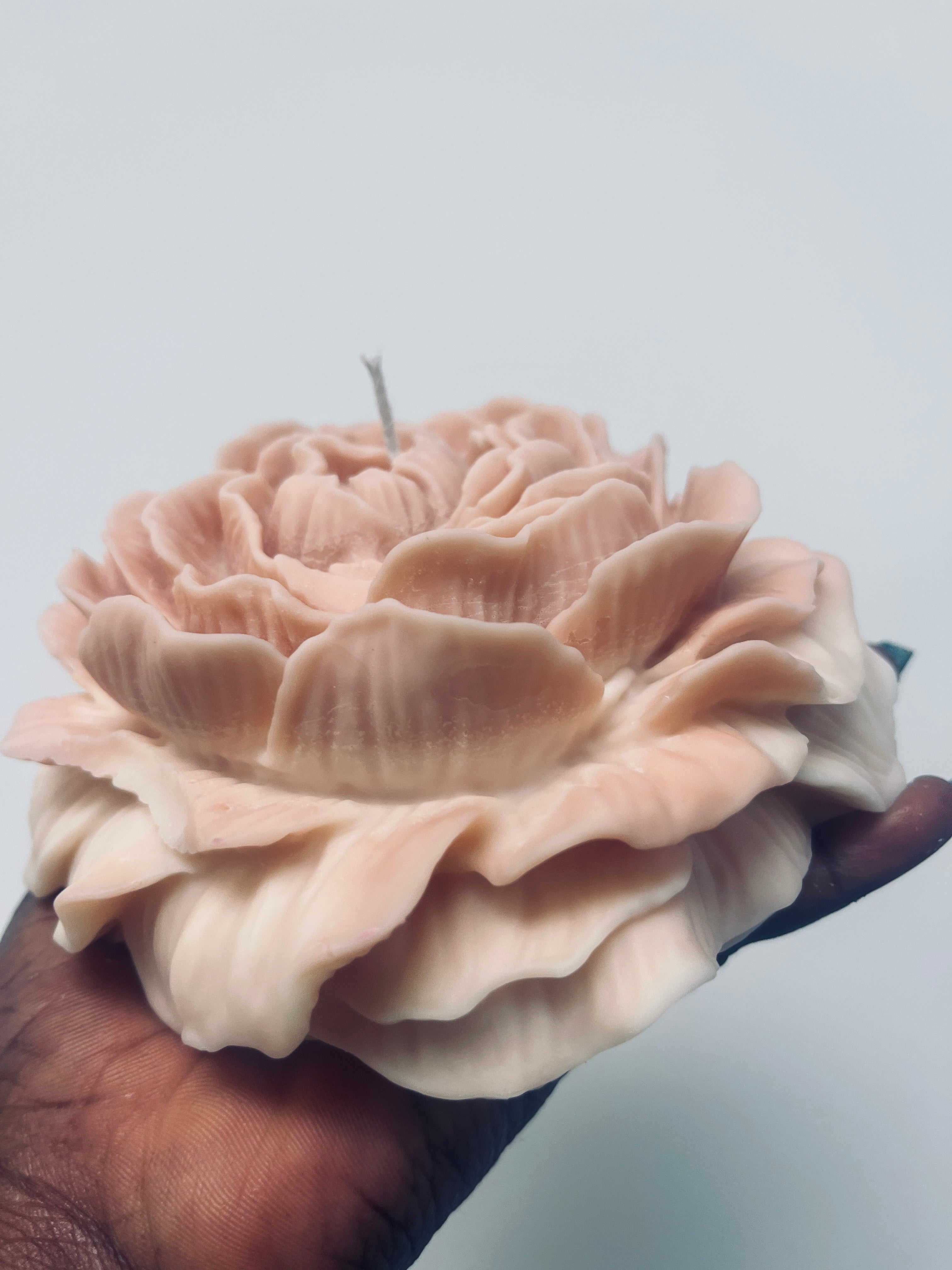 Large Rose Petal Candle