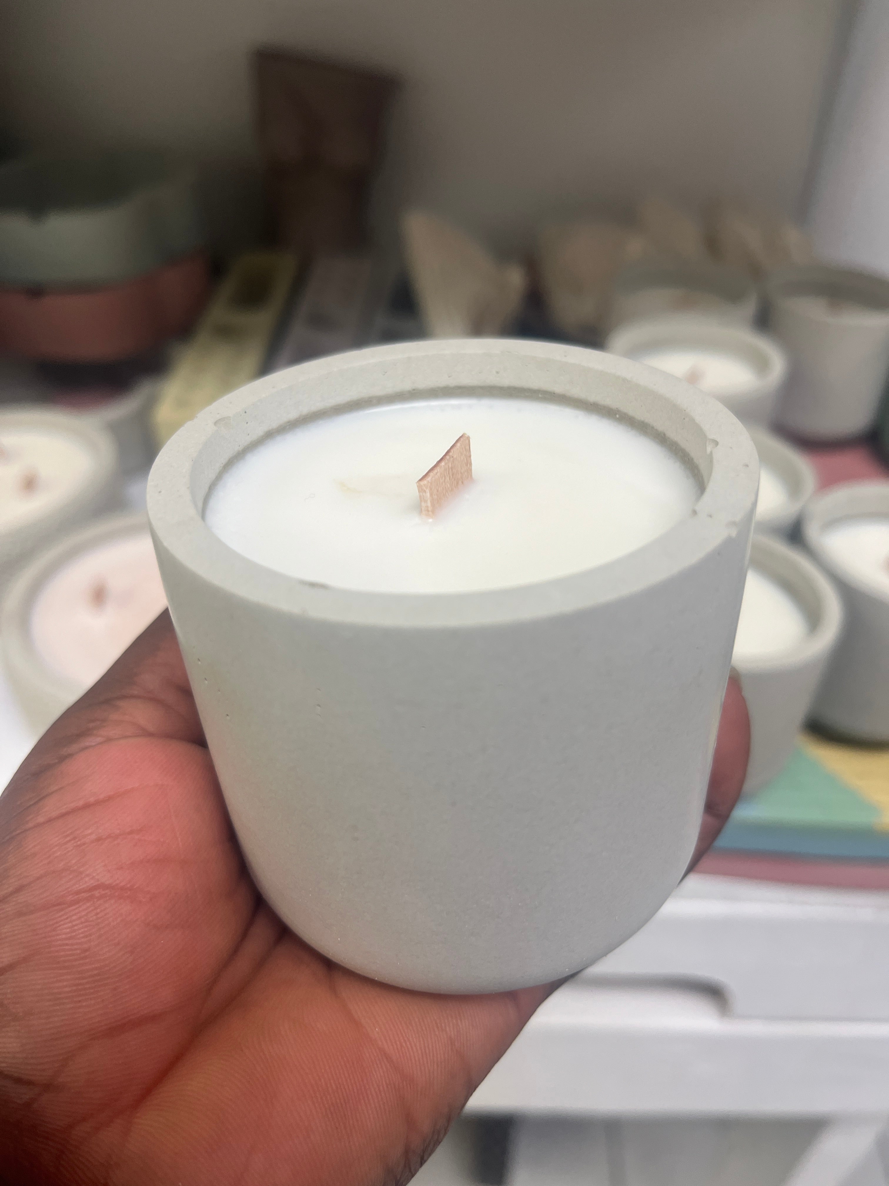 6oz Coconut Apricots Candle l Mildly Scented Slow-burn Natural Candle l Natural Candle l Flameless Candle