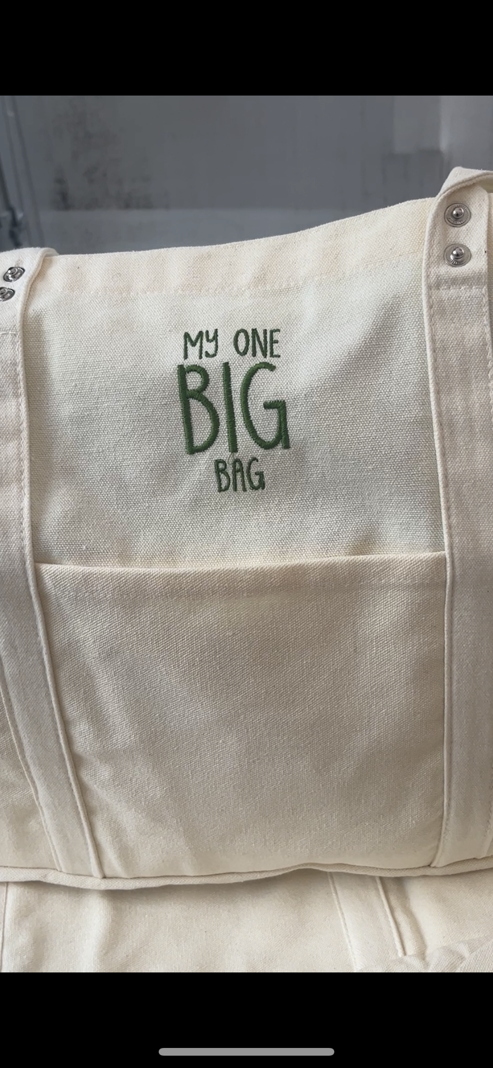 Extra Large Tote Shopping Bag with 6 side pockets