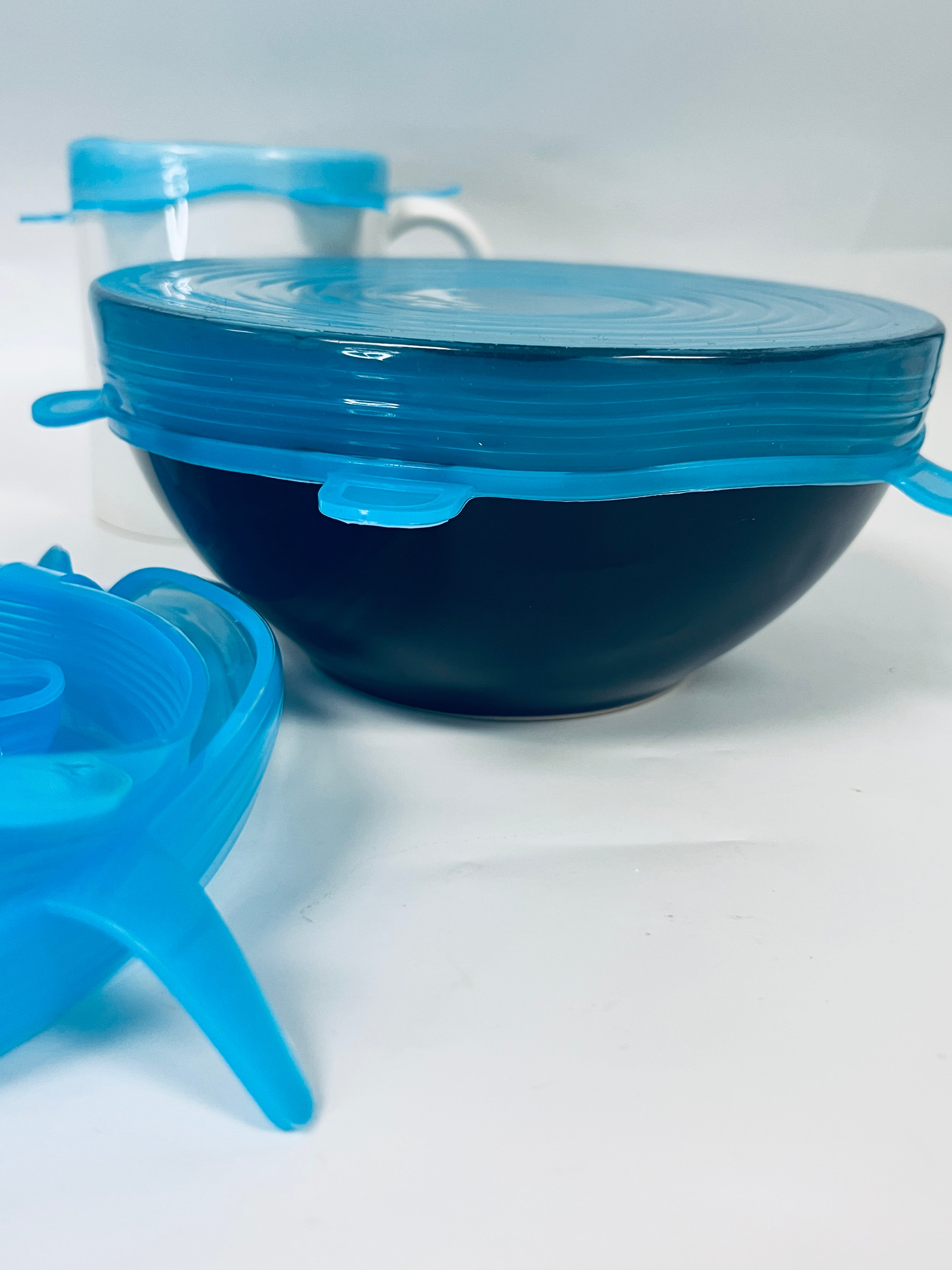 6pcs Food cover - Silicone Reusable Food Cover