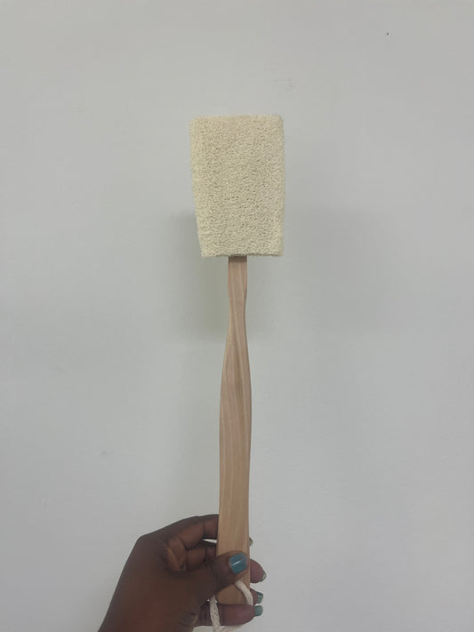 Loofah on a Detachable stick