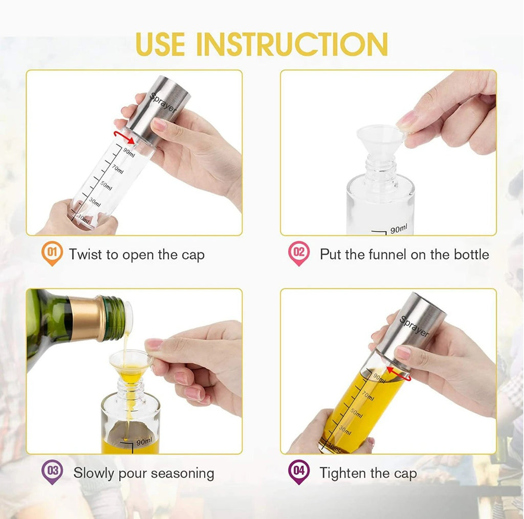 Spray Bottle 100ml with mini funnel