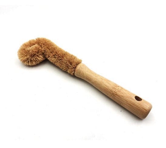 Coconut Fiber Dish Scrubber Natural Mason Jar Brush with adjustable top Bottle Cleaner Natural Organic Cleaning Brush Jar Cleaning Brush