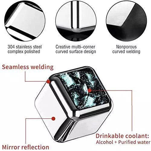 Reusable Stainless Steel Ice Cube One Reusable