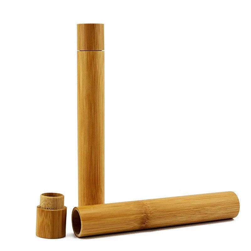 Bamboo Toothbrush Case