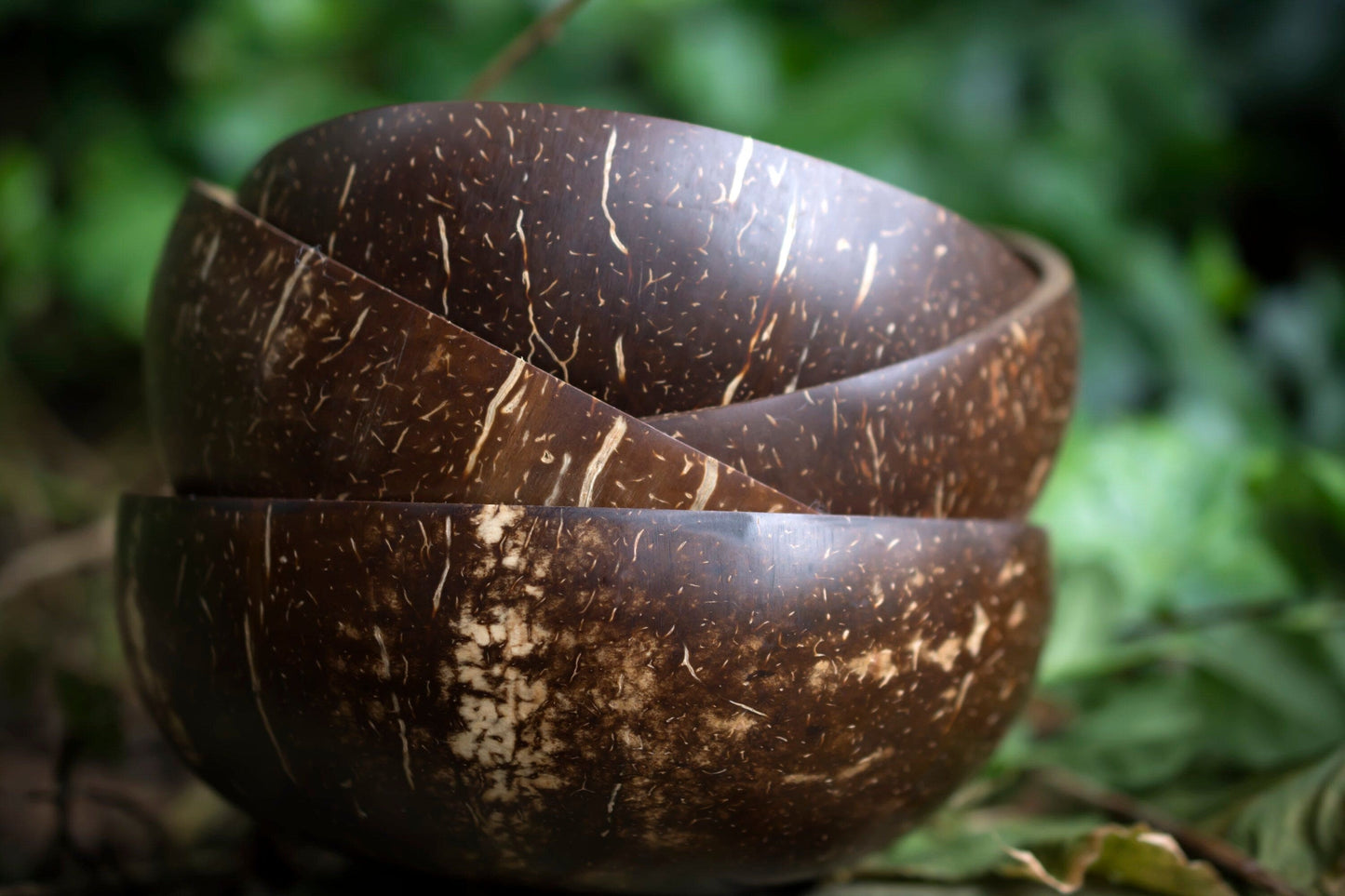 2 Coconut Bowl Set 1 Coconut Spoon 1 Coconut Fork