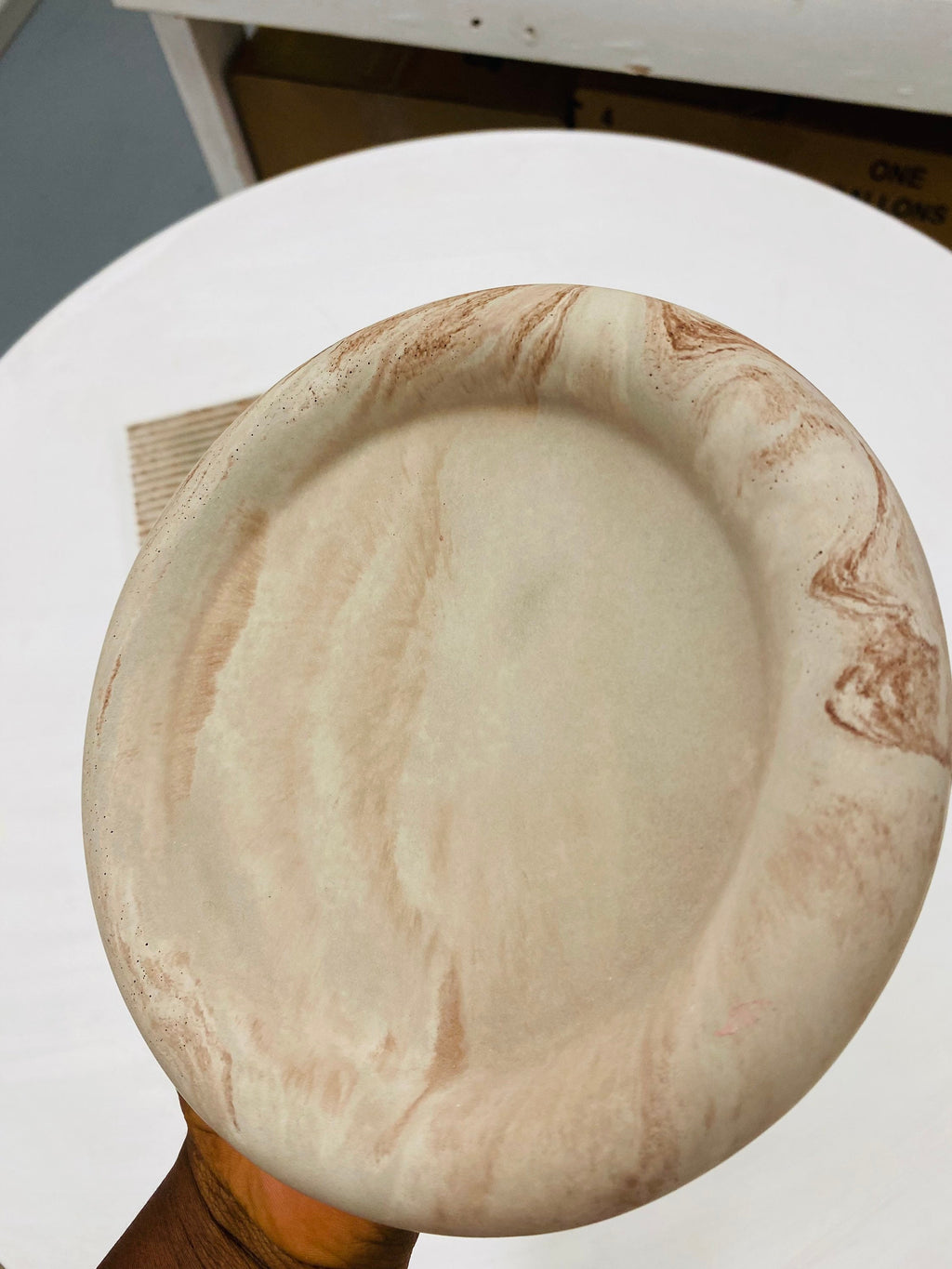 Handmade Round Heavy Duty Tray| Extra Thick Decorative Tray