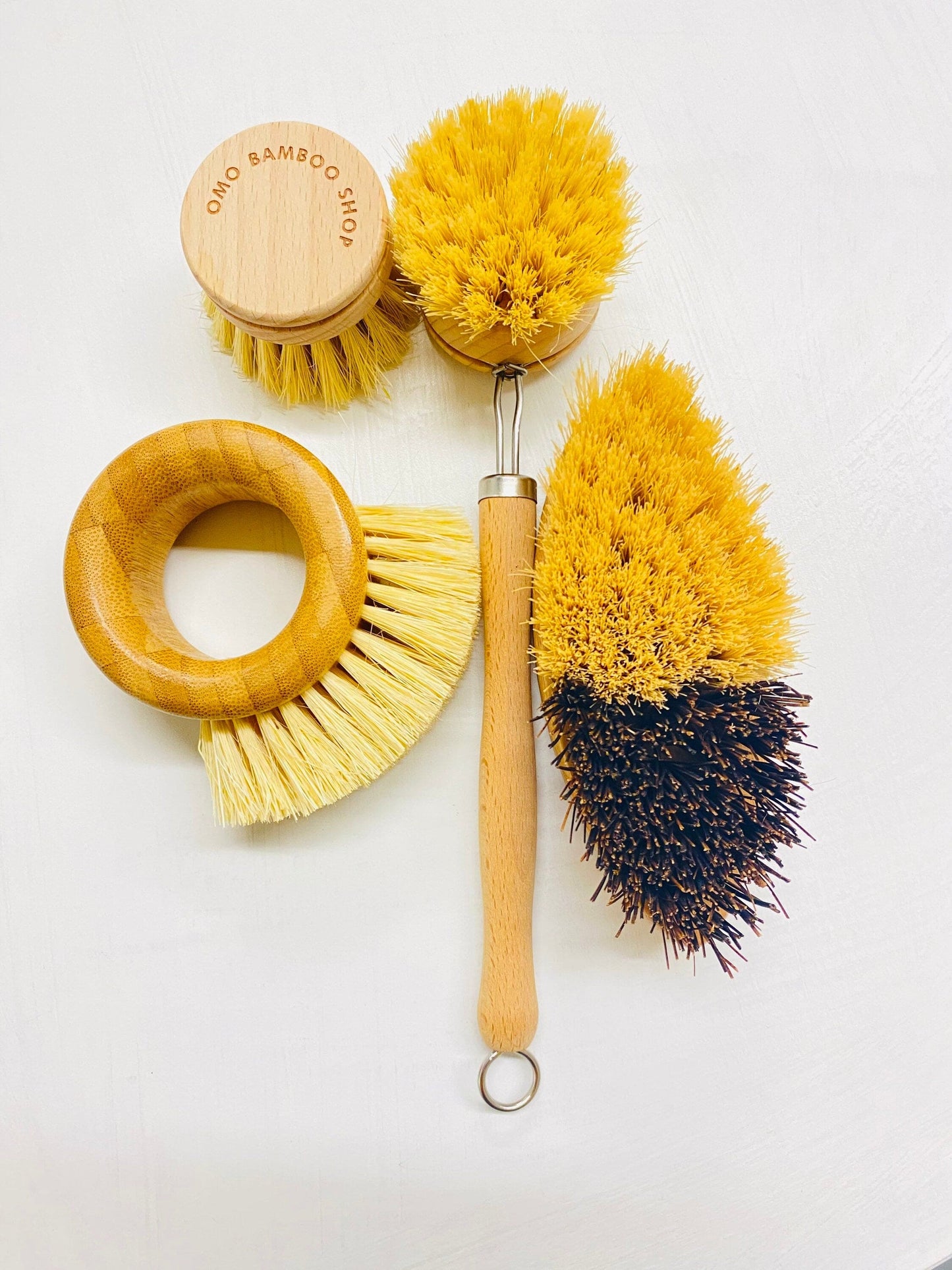 Bamboo Sisal Kitchen Ring Brush