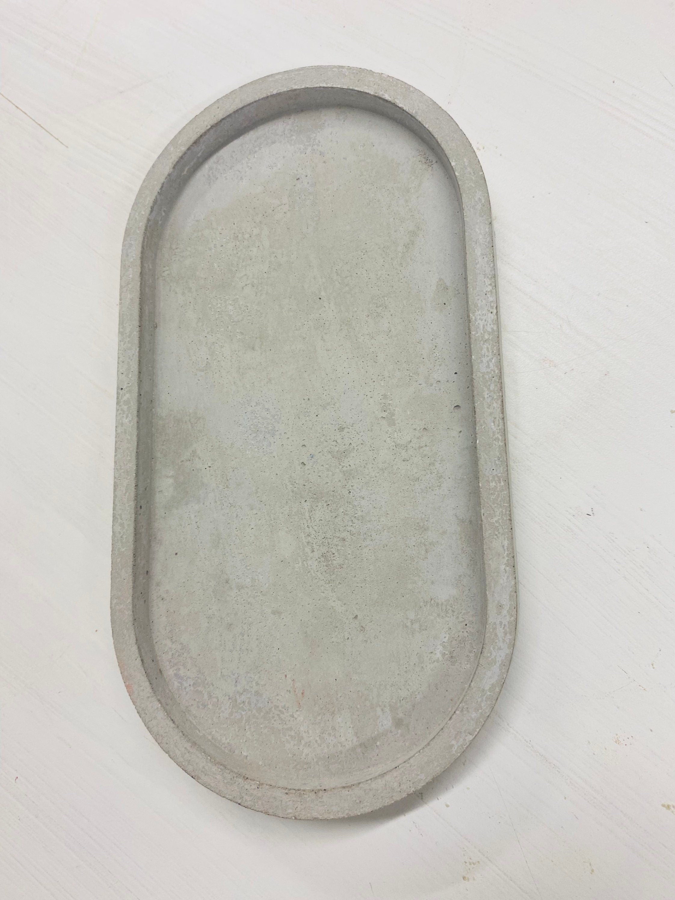 Concrete Oval Trinket | Concrete Tray