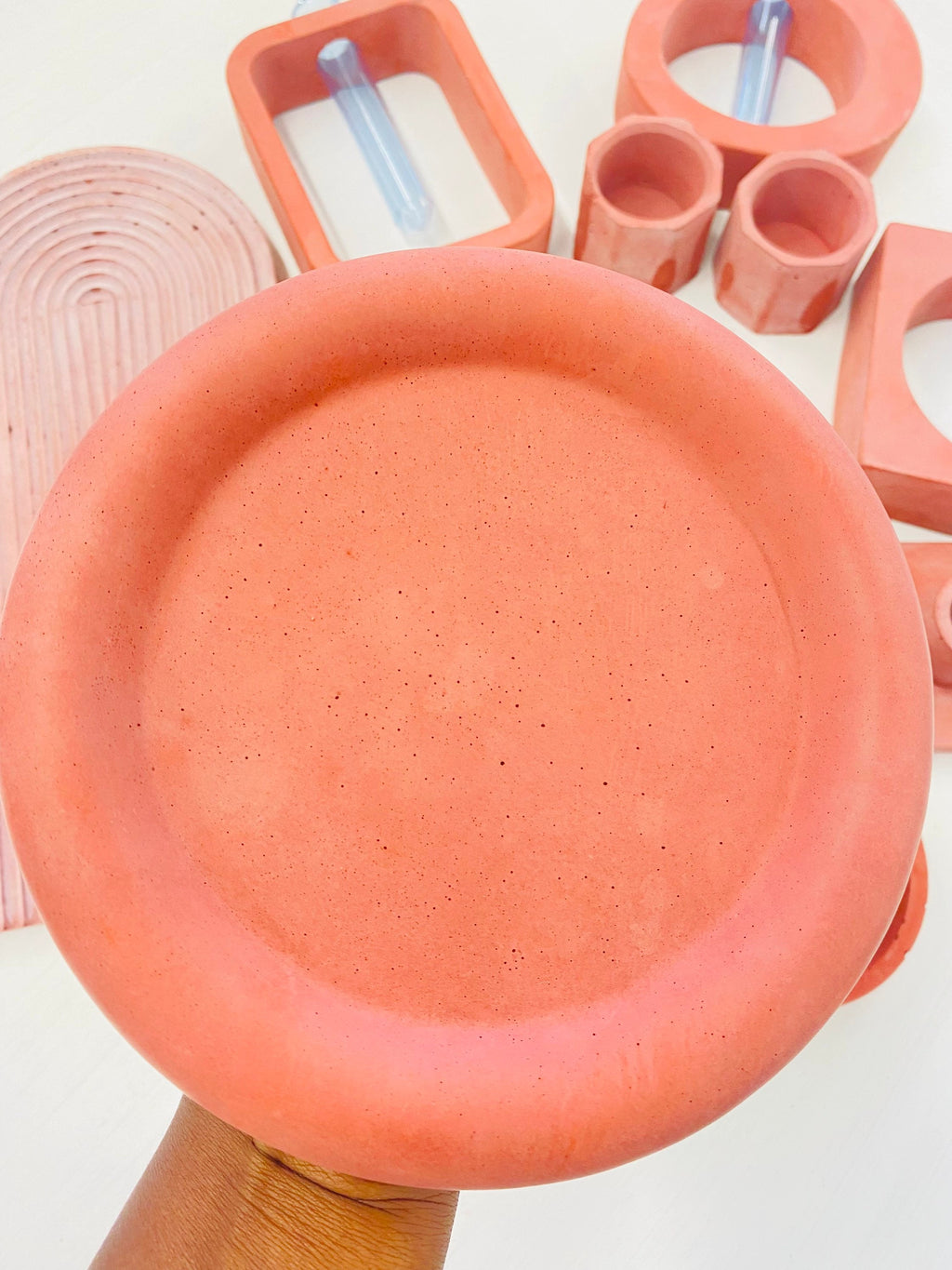 Handmade Round Heavy Duty Tray| Extra Thick Decorative Tray