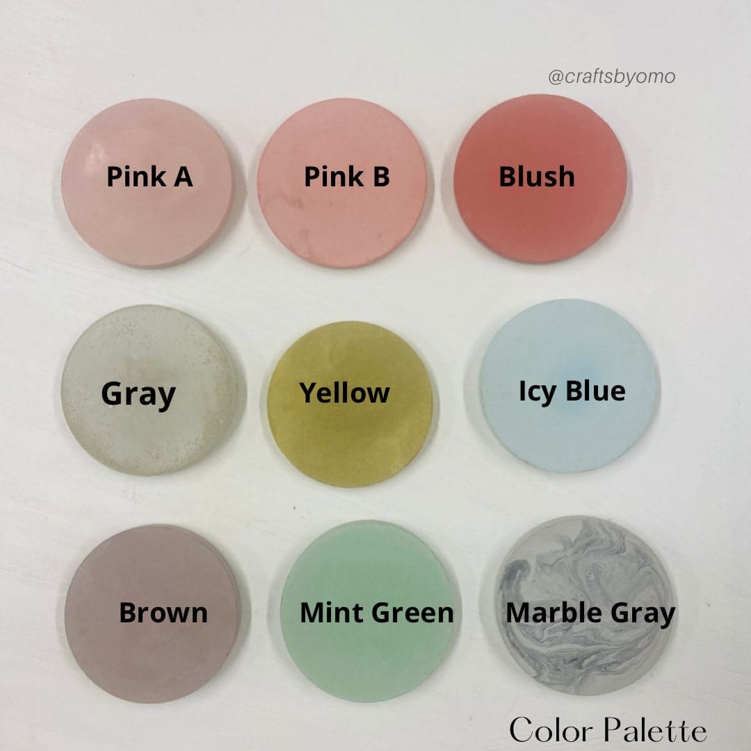 Two Tone Concrete Oval Trinket