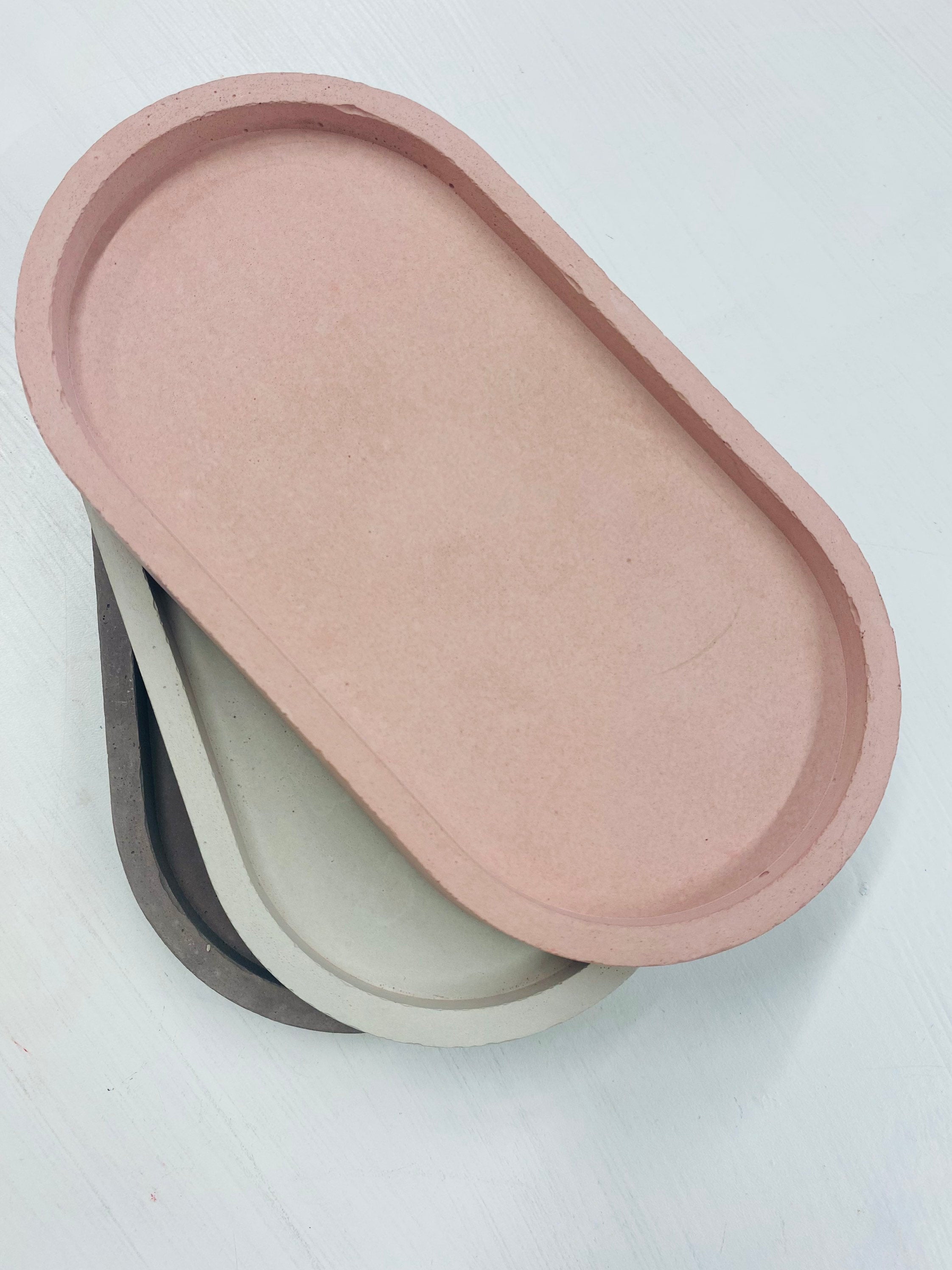 Concrete Oval Trinket | Concrete Tray