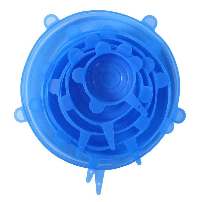 6 pcs Silicone Food Cover