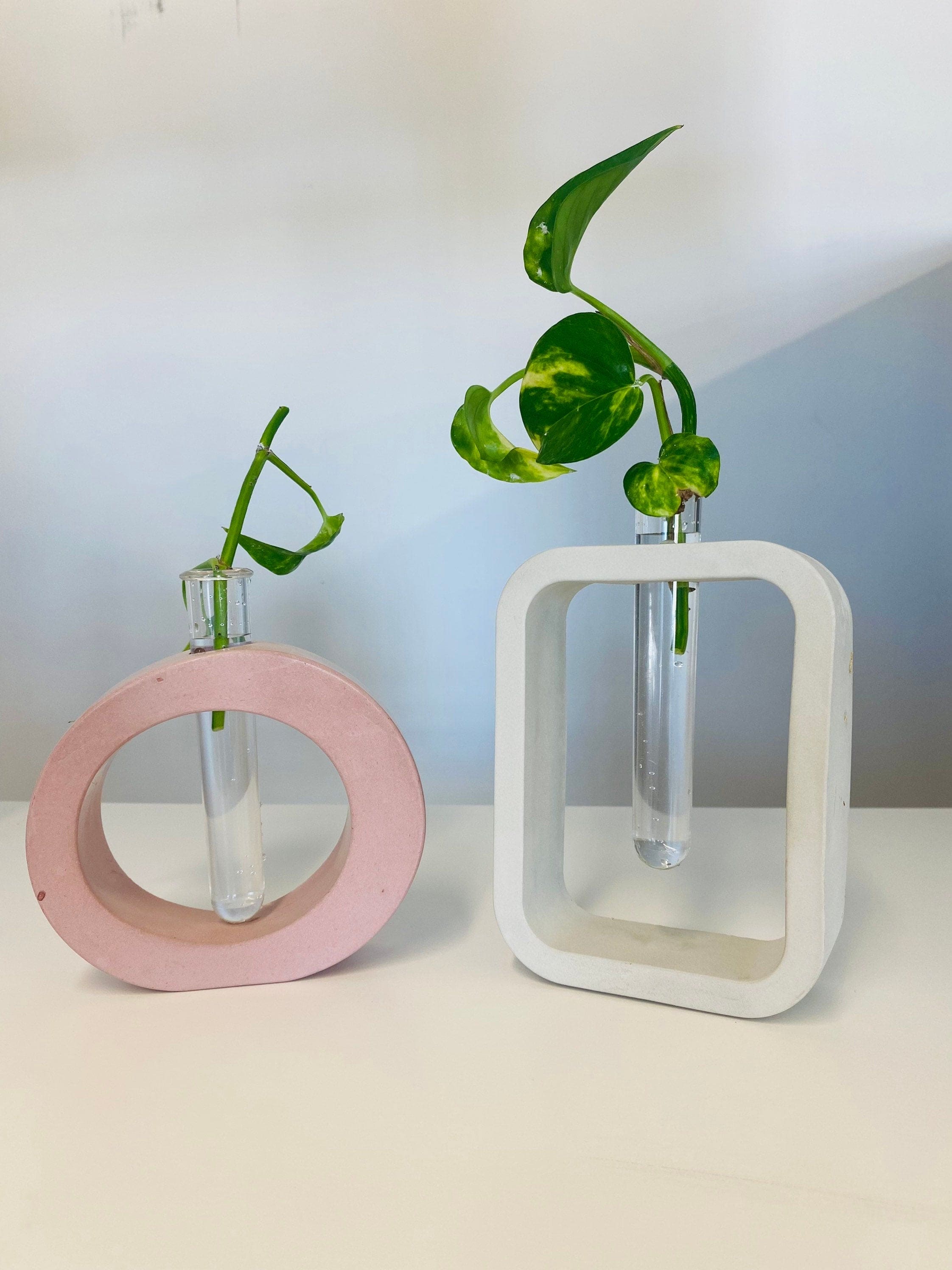 Cement Geometry Vase | Home Decor