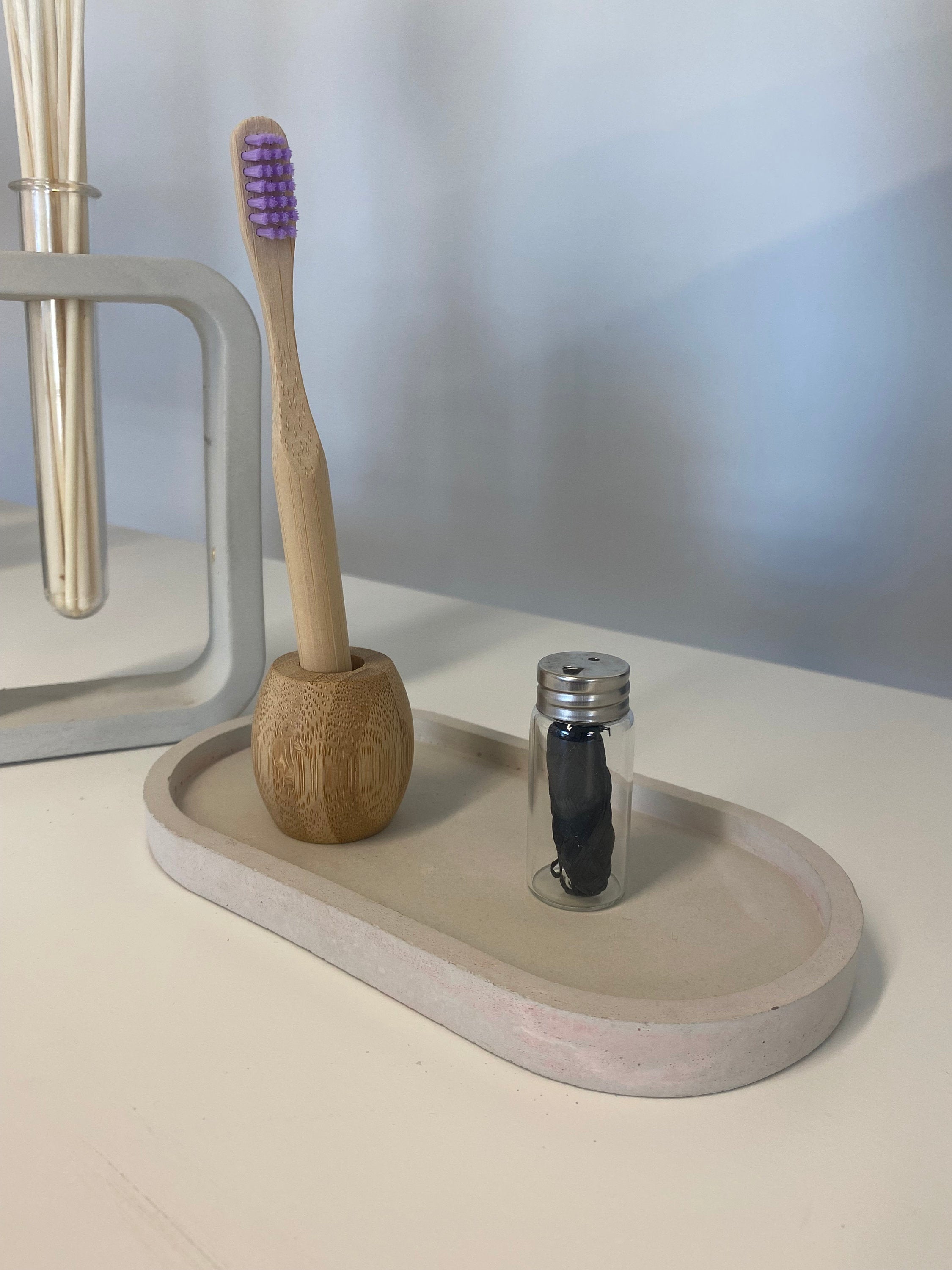 Bamboo Toothbrush Holder