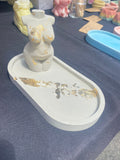 Concrete Body Sculpture  Miniature Man Body