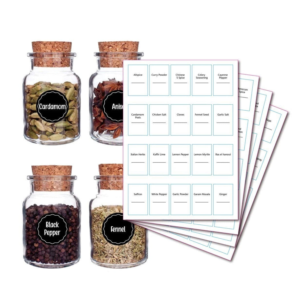 Minimalist Waterproof Spice Label
