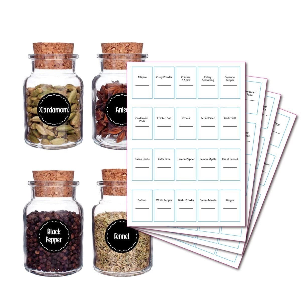 Minimalist Waterproof Spice Label