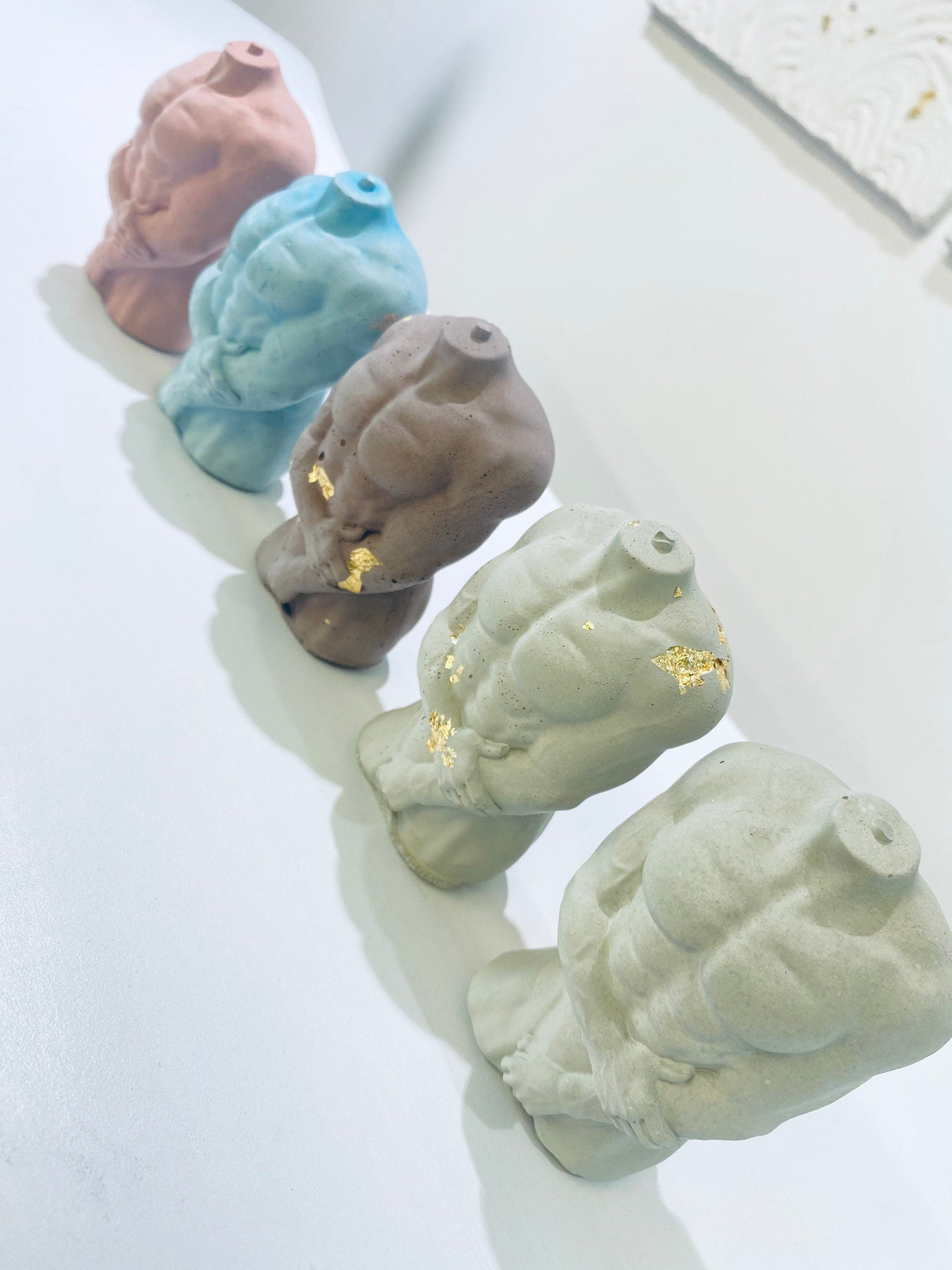 Concrete Body Sculpture  Miniature Man Body