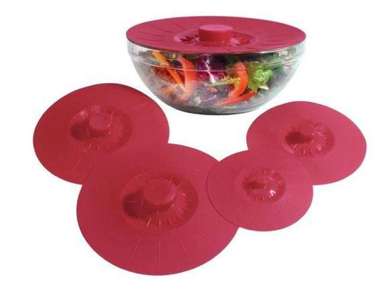 5 pcs Snap on Silicone Food Cover