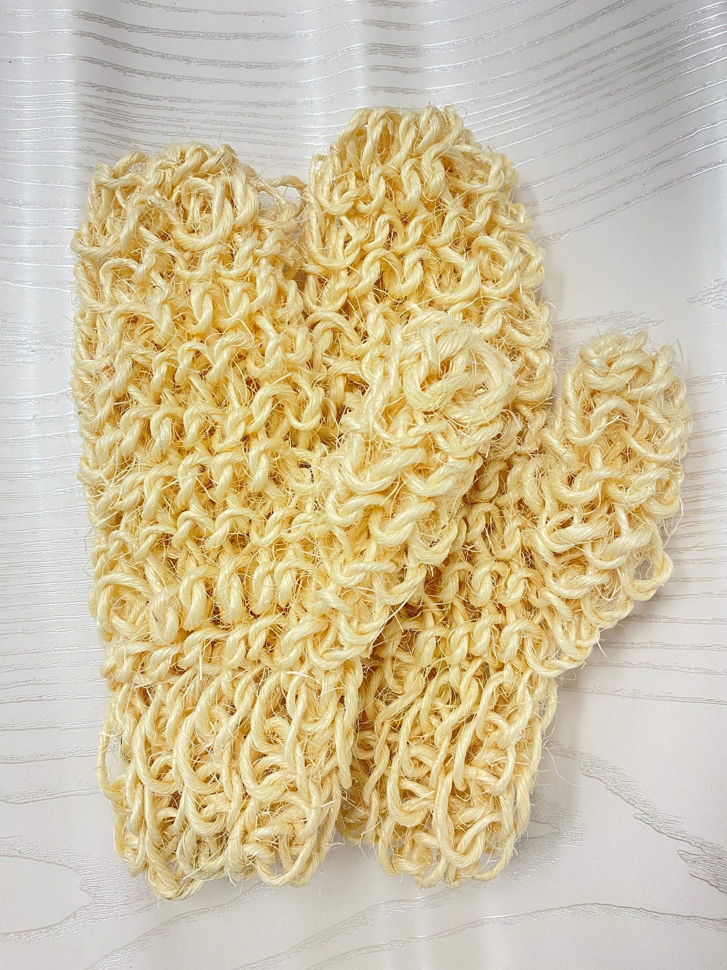 Pair of Natural Exfoliating Gloves l Exfoliating Gloves l Zero Waste Gloves l Gloves for Exfoliating