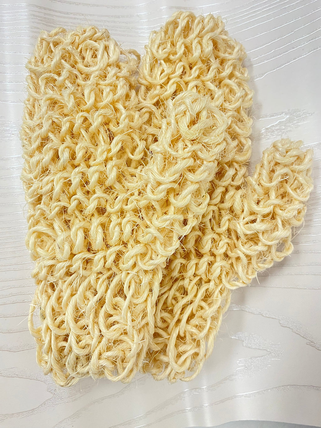 Pair of Natural Exfoliating Gloves l Exfoliating Gloves l Zero Waste Gloves l Gloves for Exfoliating
