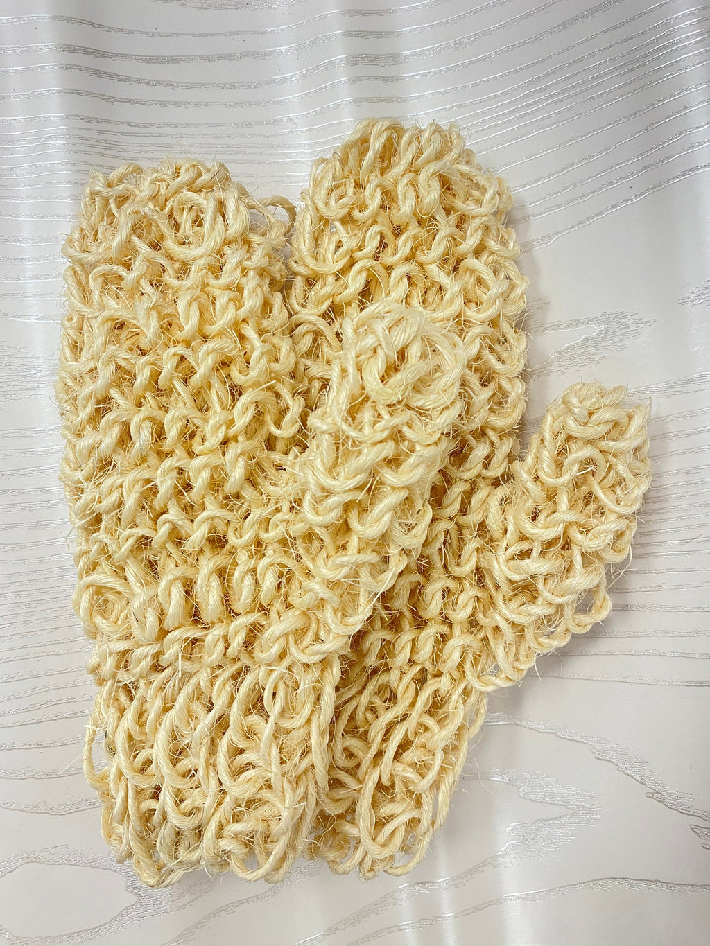 Pair of Natural Exfoliating Gloves l Exfoliating Gloves l Zero Waste Gloves l Gloves for Exfoliating