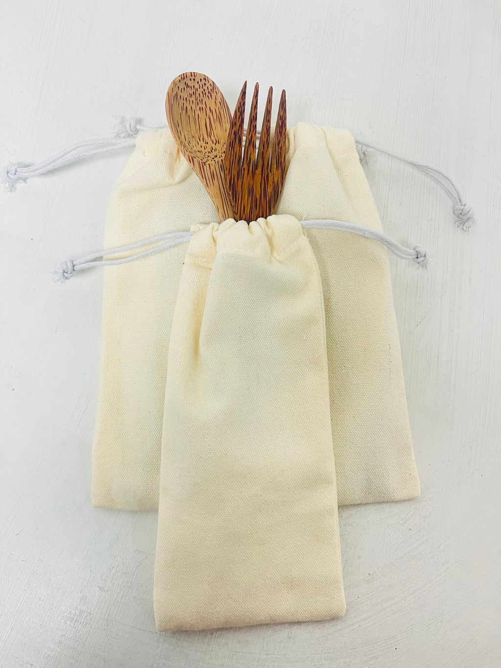 Coconut Cutlery Set l Wooden Cutlery Set