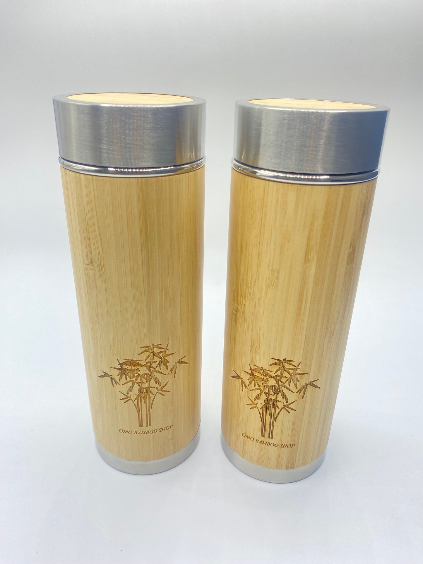 InsulateEco Bamboo Tea Mug Tumbler with Strainer Infuser for Loose Leaf Tea, Coffee and Fruit Water Perfect for your favorite hot and cold
