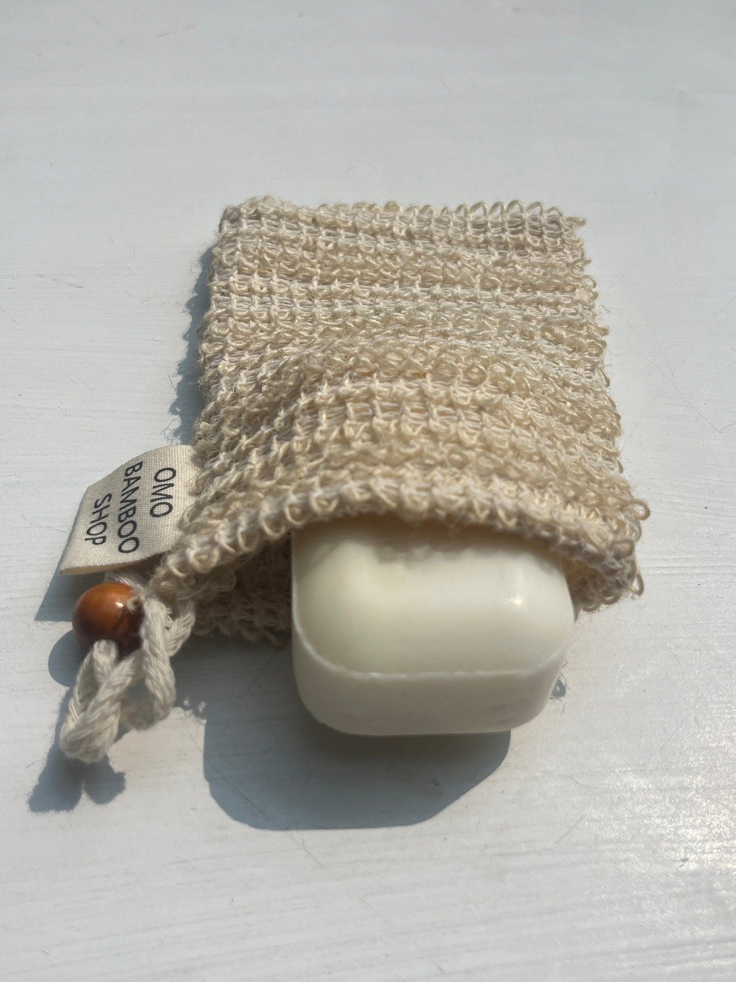Natural Sisal Soap Bag Pouch Zero Waste organic soap bag 100% natural fiber Soap Saver Soap Bag Body Scrubber Exfoliator Bag